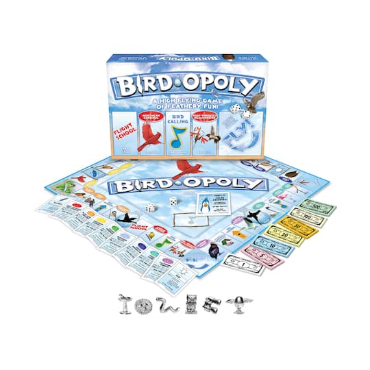 Late For The Sky Bird-Opoly Board Game, One Size, Multiple Colors